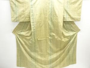 立涌に麻の葉模様織り出し手織り紬着物